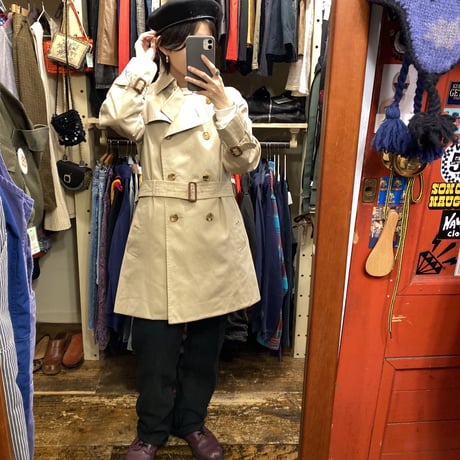 [USED] BURBERRY ハンガー付ショートトレンチコート！