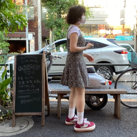 [USED]made in U.S.A.🌼 小花柄オールインワン