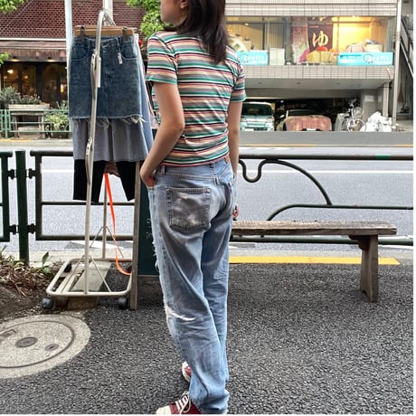 [USED]lady's mini tee ハデハデシリーズ🍊