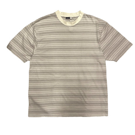 [USED] BEIGE colour ボーダーTee