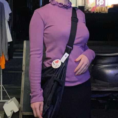 [USED] PurpleフリルネックTOPS♡