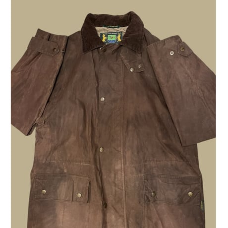 [USED] オイルド LONG コート mede in England