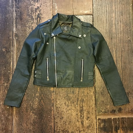 [GARDE-Nworks] 本革ライダース SHORT (UK-TYPE) コンパクト！  グリーン