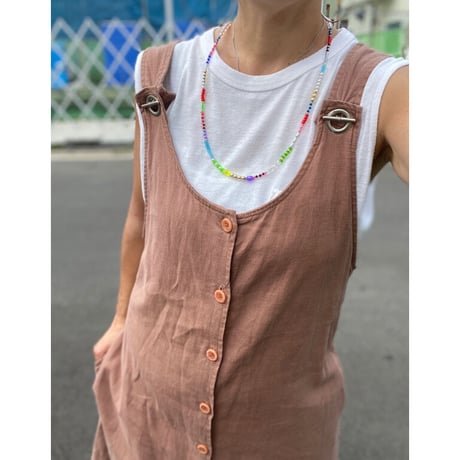 [USED] リネン❤️ジャンパースカート