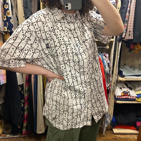 [USED] STUSSY ドミノ柄 SHIRTS
