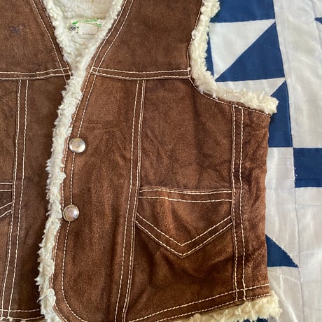 [USED] KIDS♡ SUEDE BOA VEST
