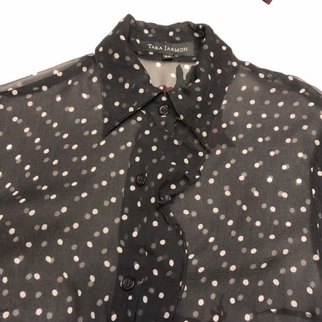[USED]  ドット柄 SILK  BLOUSE