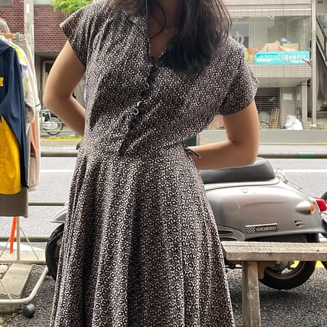 [USED] vintage ペイズリー ワンピース