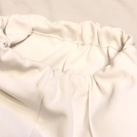 [USED] 70's WHITE  POLY PANTS♡