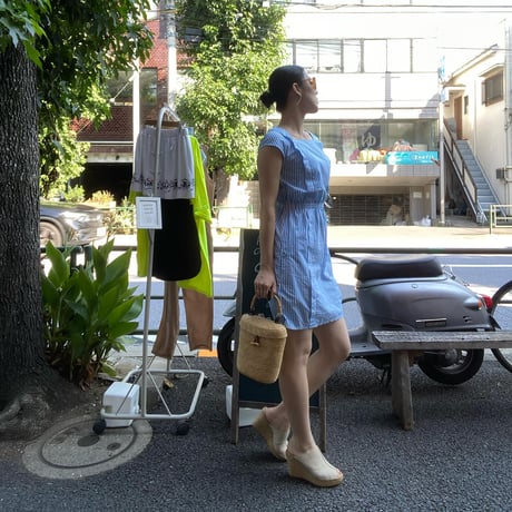 [USED] A.P.C. ブルーストライプワンピース