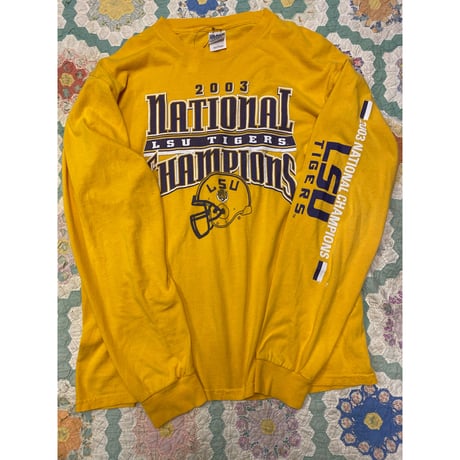 [USED] 'LSU TIGERS' 2003 チャンピオンシップ/ロンTEE