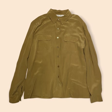 [USED] MUSTARD SILK SHIRT💛