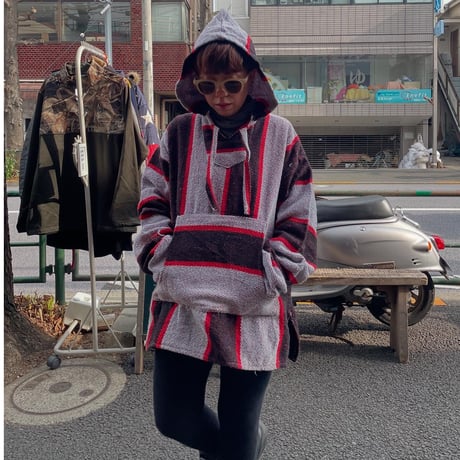 [USED] MEXICAN PARKA（RED / BLK / WHT / L）