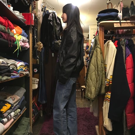 [USED] real leather リバーシブル JKT