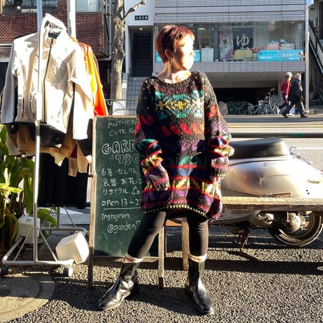 [USED]カラフル♡ニットワンピース