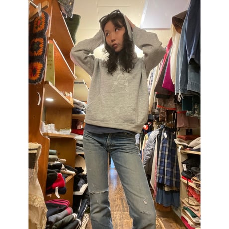 [USED] 霜降りグレーのGirls PARKA