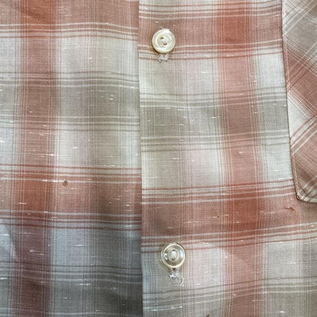 [USED]  vintage OPENカラー CHECKシャツ / PINK