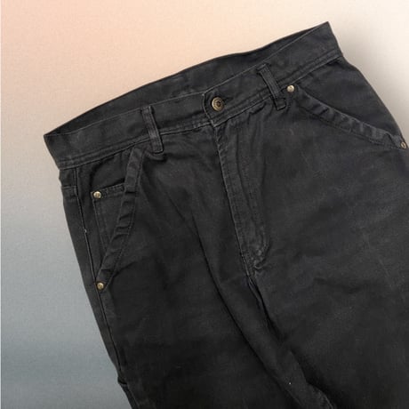 [USED] BLACK denim painter pants W30/L29