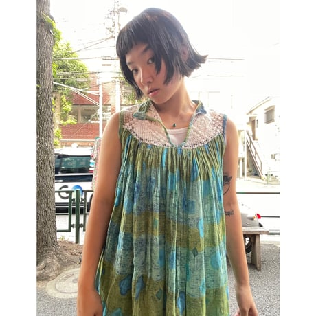 [USED] ふわふわゆらっとガーゼワンピース🪼