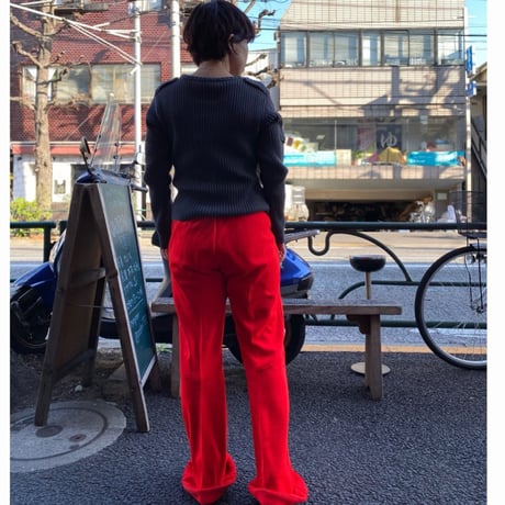 [USED]  ARMY風 シンプルリブニット