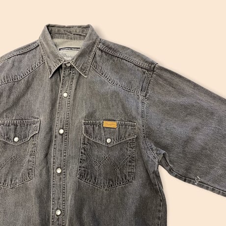 [USED] Wrangler COTTON DENIM SHIRT！