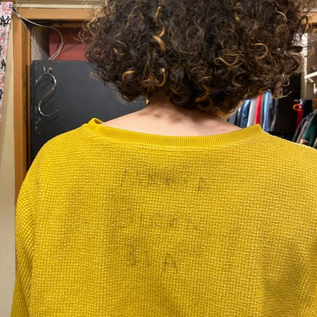 [USED] マスタード色💛パイル TOPS