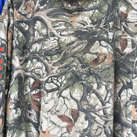 [USED] 袖プリ RealTree CAMO ロンTee