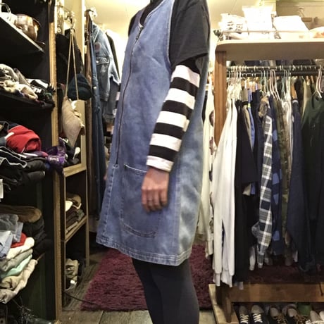 [USED] フロントチャックデニムワンピース