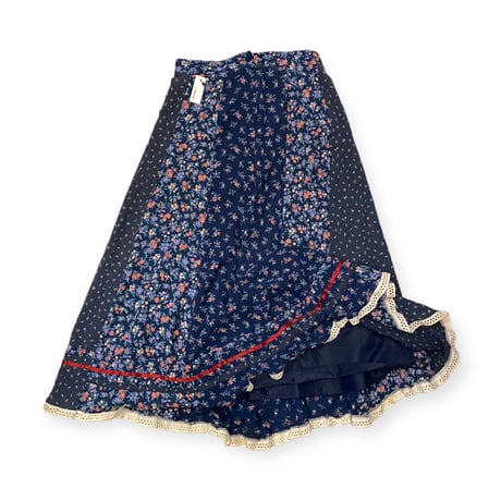[USED] vintage 花柄 LONG SKIRT