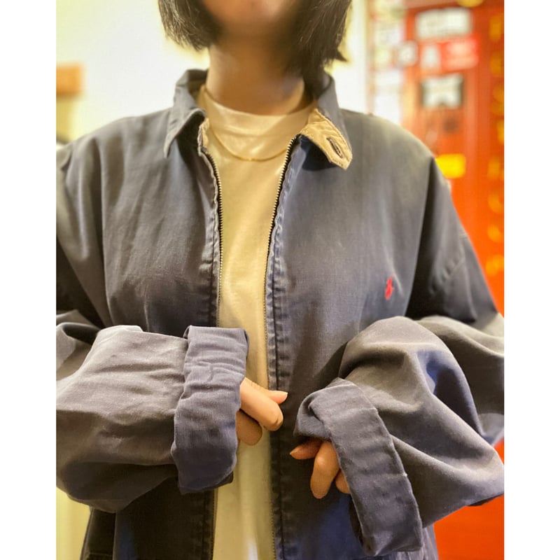 USED] POLO Ralph Lauren 色褪せネイビーのスイングトップ | gard