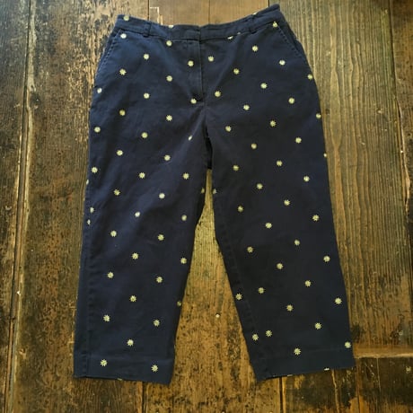 [USED] 刺繍入り COTTON CHINO  7部丈