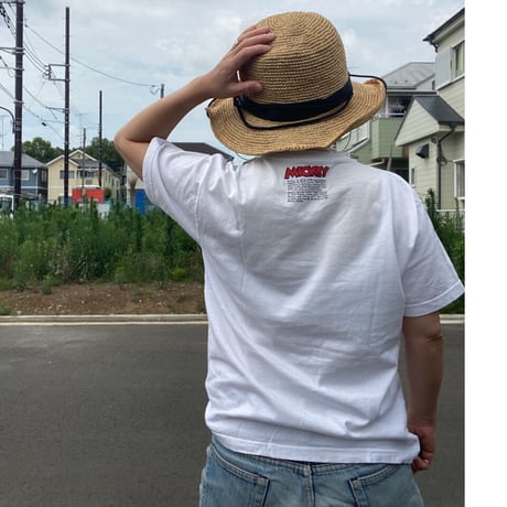 [USED] OLD 染み込みプリント Mickey Tee  ❤️