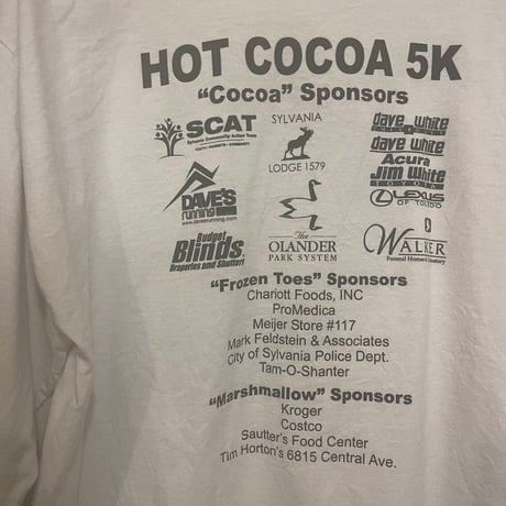 [USED] HOT COCOA RUN L/S Tee ☕️🌏🍫