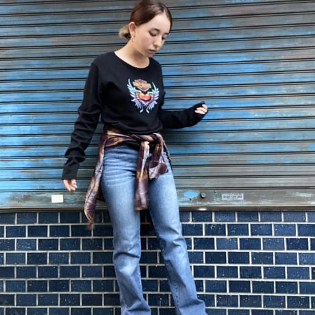 [USED] ストレッチデニムのフレアパンツ🪅