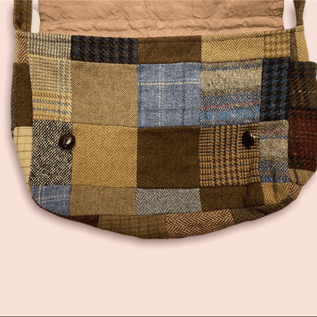 [USED] ツイードパッチワーク🪡ショルダーBAG