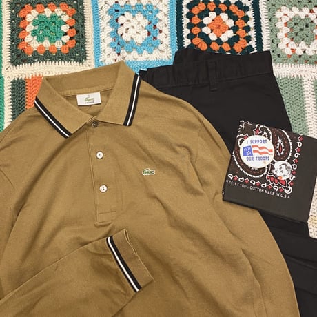 [USED] ラコステ長袖ポロシャツ