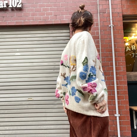 [USED] お花ニット💐