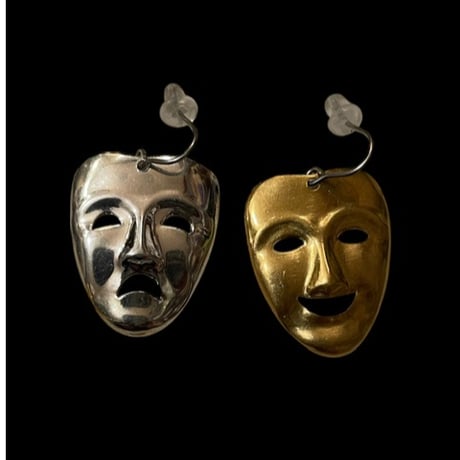 [Aquvii] ”TWO FACE ” NECKLACE / PIERCE