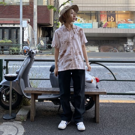 [USED] 地図柄 ガーゼSHIRTS