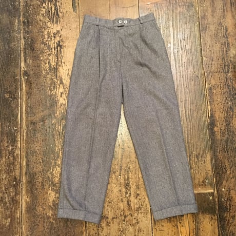 [USED] GOOD シルエット WOOL タックパンツ