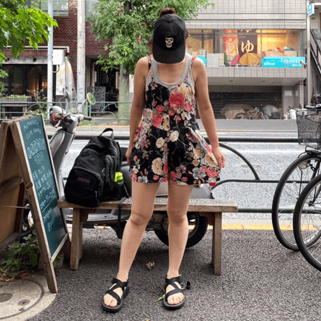 [USED] BLK レーヨン サロペット
