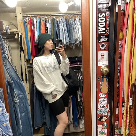 [USED] お花 プリント 白 SWEAT 🌷