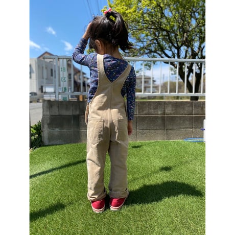 [USED] -KIDS- carhartt over all  BEIGE