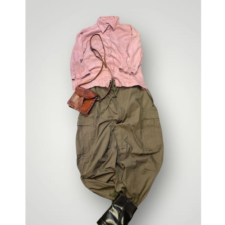 [USED] かわいいカラー♡PINK ヌバック風shirt