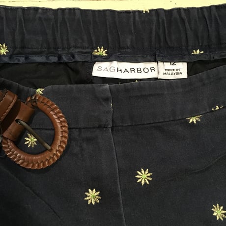 [USED] 刺繍入り COTTON CHINO  7部丈