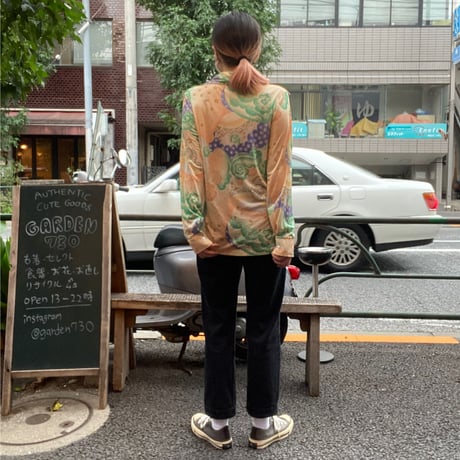 [USED]ピーターマックス風..サイケ柄シャツ