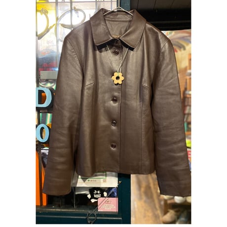 [USED] ラム LEATHER JKT/ブラウン＾＾