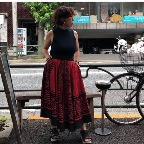[USED] Made in MEXICOプリントフレアスカート