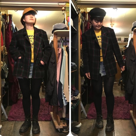 [USED] WOOL100% Wボタンジャケット