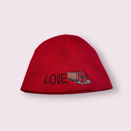 [USED] LOVE ビーニー RED